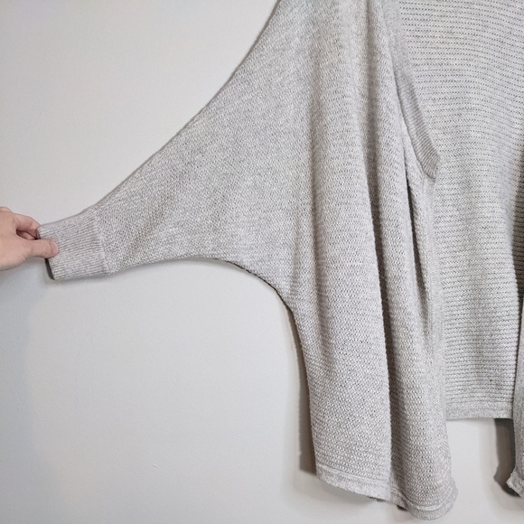 Madewell Seabank Cardigan Sweater Gray Dolman 3/4 Sleeve Knit Size Small - Picture 7 of 13